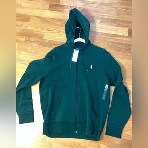 Green polo Ralph Lauren zip up hoodie new large size